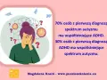 Ilustracja przedstawia osobę zmagającą się z myślami, zegarami i znakami zapytania, symbolizującymi trudności w diagnozie. Czy autyzm jest dziedziczny?