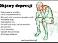 Siedząca postać z rękami na twarzy, symbolizująca melancholika i objawy depresji: smutek, utratę zainteresowań, zmęczenie.