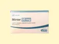 Opakowanie leku MirtoR 30 mg, zawierające tabletki ulegające rozpadowi w jamie ustnej. Substancją czynną jest mirtazapina.