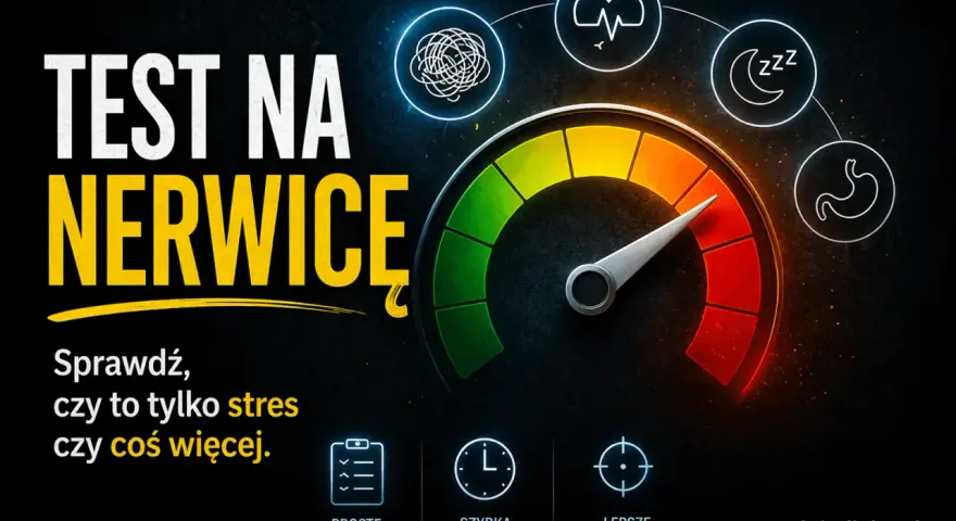Test na nerwicę: sprawdź, czy to tylko stres, czy coś więcej. Wskaźnik oceny, ikony stresu, snu i żołądka.