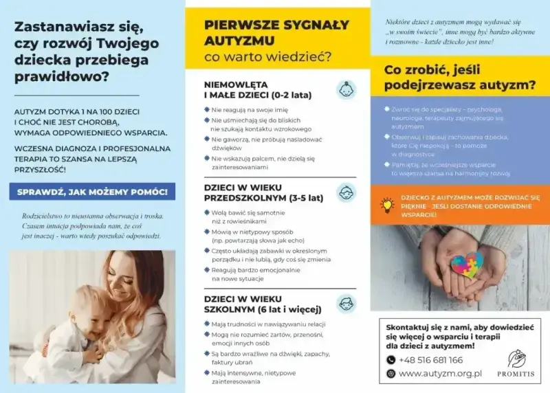 Wczesne sygnały autyzmu u dzieci: niemowlęta, przedszkolaki i uczniowie. Wsparcie dla rozwoju.